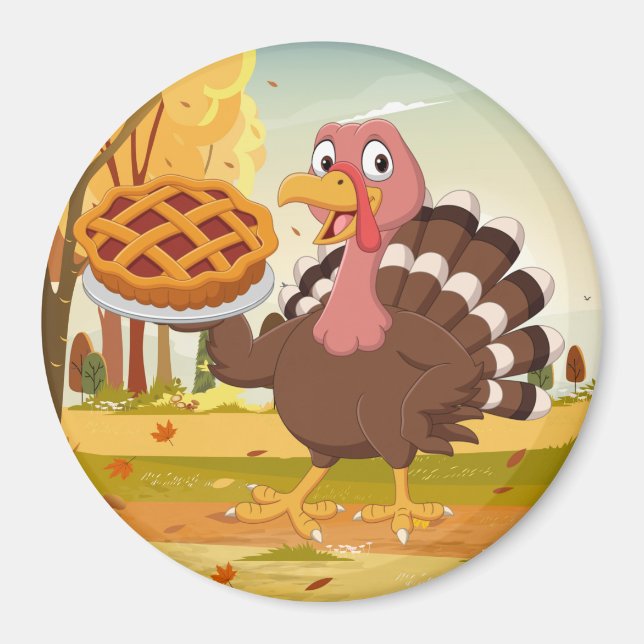 Thanksgiving Turkey Magnet (Framsidan)