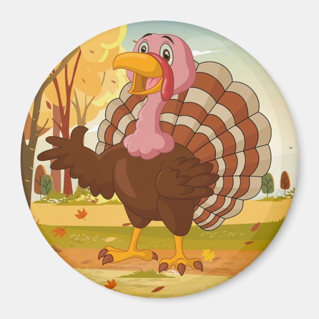 Thanksgiving Turkey Magnet (Framsidan)