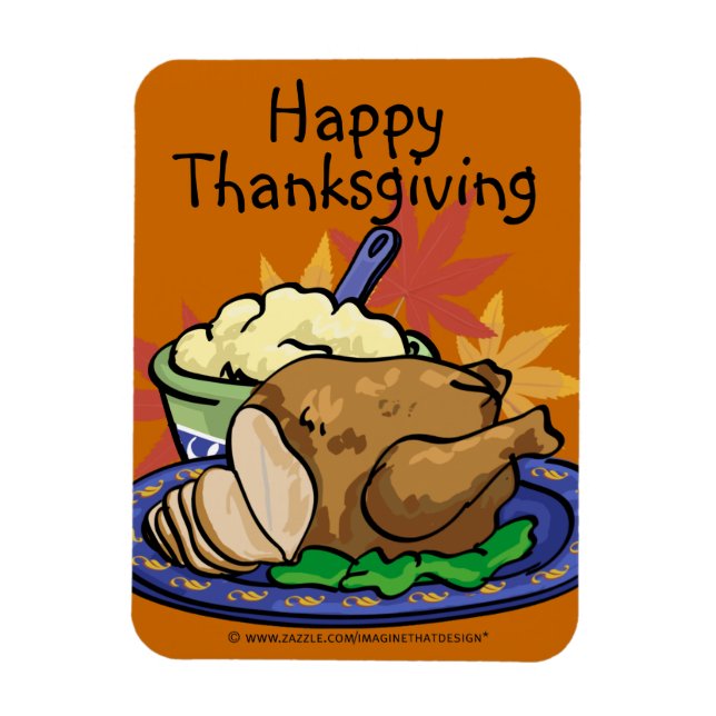 Thanksgiving Turkey Magnet (Vertikal)
