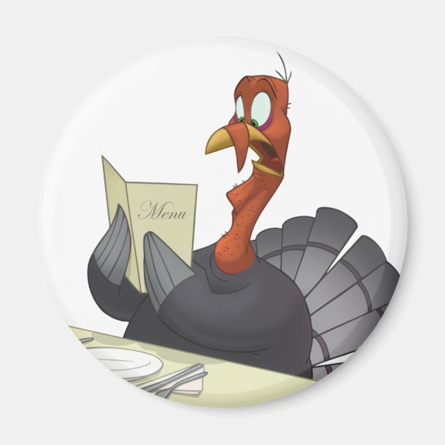 Thanksgiving Turkey Magnet (Framsidan)
