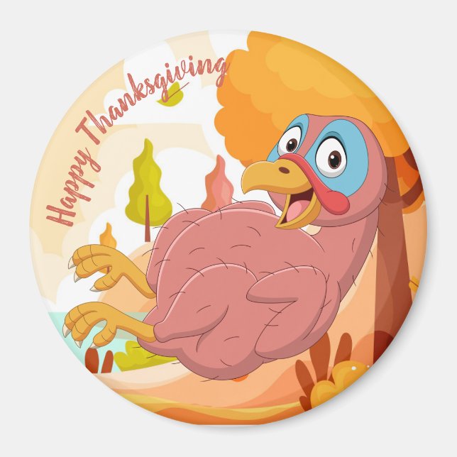 Thanksgiving Turkey Magnet (Framsidan)