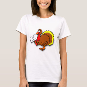 Thanksgiving Turkey Says Eat Ham T Shirt