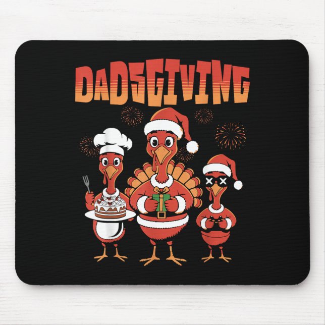 Thanksgiving Turkey Squad Dancing Dad Mom Kid Happ Musmatta (Framsidan)