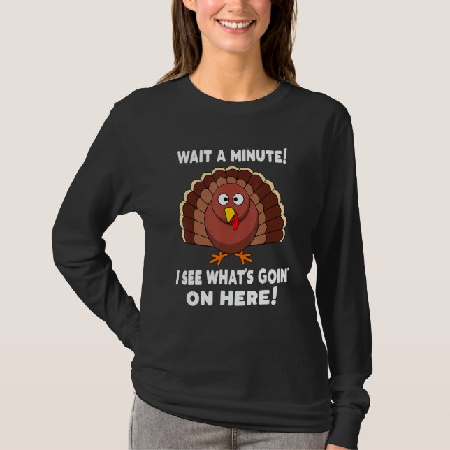Thanksgiving  Turkey Stuffing Humor T Shirt (Framsida)