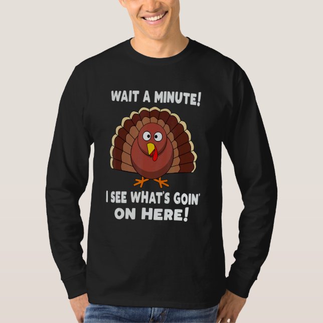 Thanksgiving  Turkey Stuffing Humor T Shirt (Framsida)