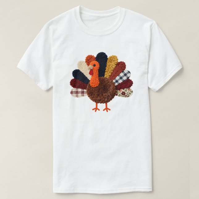 Thanksgiving Turkey T Shirt (Design framsida)