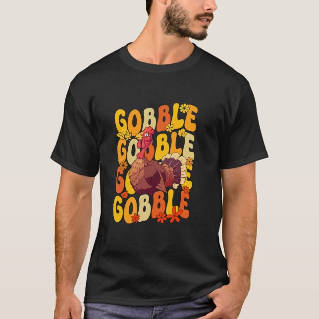 Thanksgiving Turkey T Shirt (Framsida)