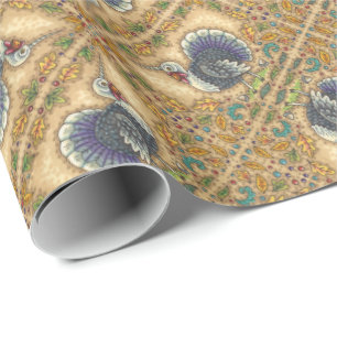 THANKSGIVING TURKEY UNICORN, WHIMSICAL FANTASY PRESENTPAPPER