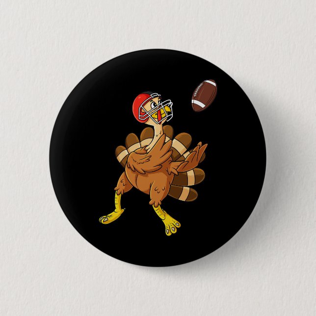 Thanksgiving Turkey Wide Receiver Football Boys Ki Knapp (Framsida)