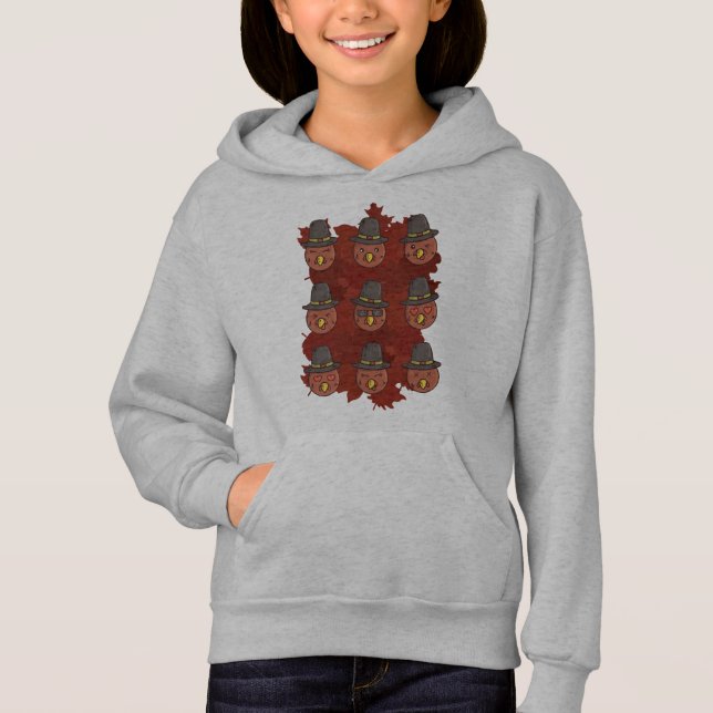 Thanksgiving Turkiet Ansikte Emoji Gift T Shirt (Framsida)