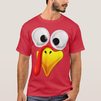 Thanksgiving Turkiet Ansikte Matching Family Costu T Shirt
