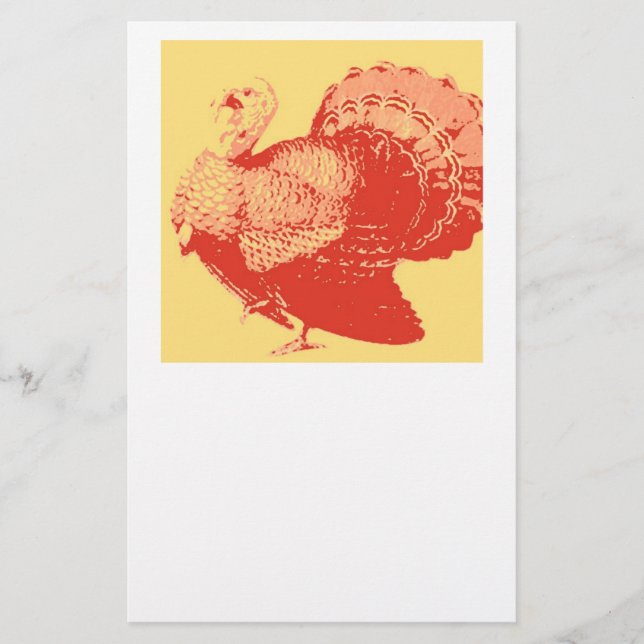 Thanksgiving Turkiet Brevpapper (Framsida)