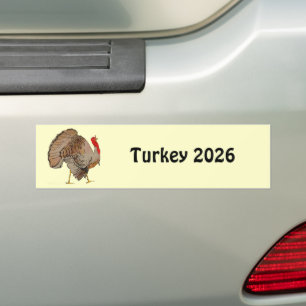 Thanksgiving Turkiet Byt år vad du får. Bildekal