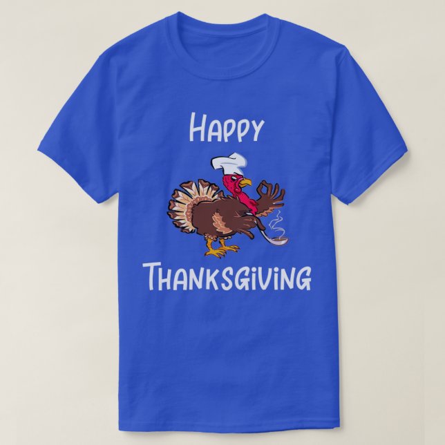 Thanksgiving Turkiet Chef 2 T Shirt (Design framsida)