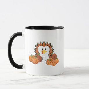 Thanksgiving Turkiet Dentaltandtjugonde tjugonde Mugg