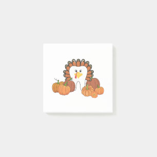 Thanksgiving Turkiet Dentaltandtjugonde tjugonde Post-it Block