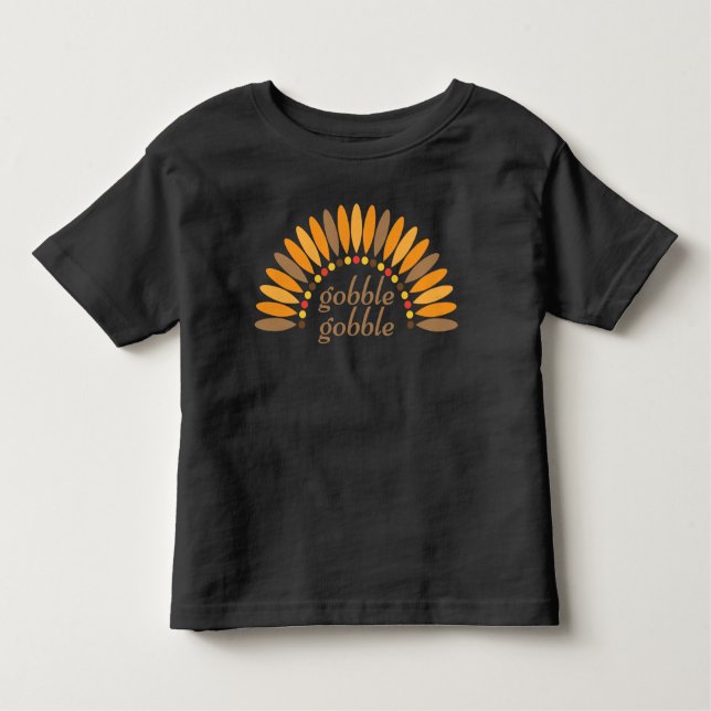 Thanksgiving Turkiet, Fall, Harvest Småbarn T Shirt (Framsida)