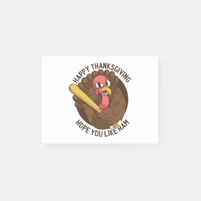 Thanksgiving Turkiet, finare Thanksgiving citat Post-it Block (Framsida)