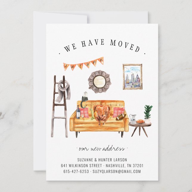 Thanksgiving Turkiet | Flytta för hösthem Meddelande (Framsida)