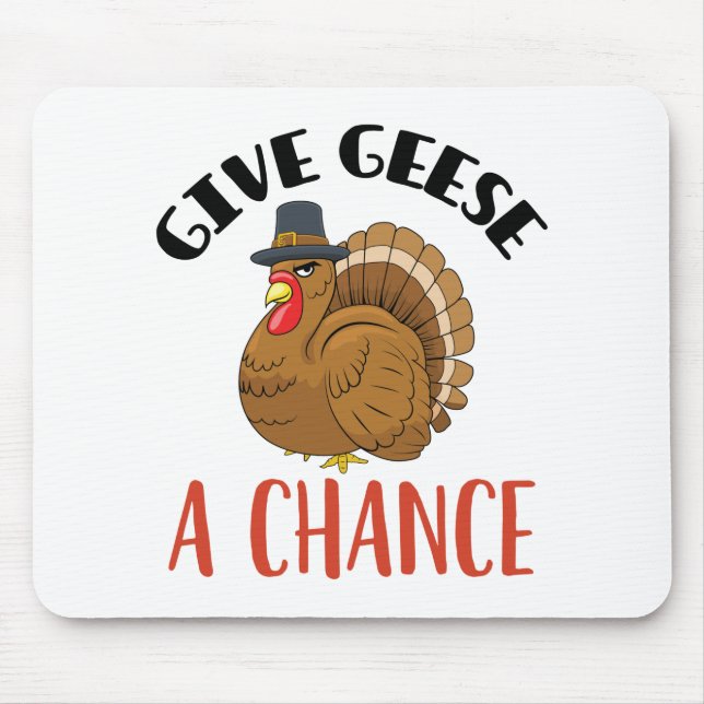 Thanksgiving Turkiet Ge Geese a Chance Musmatta (Framsidan)