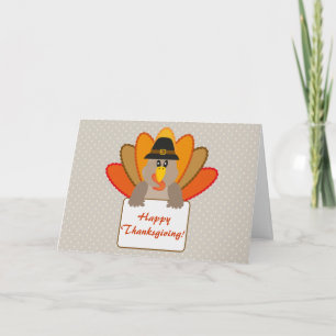 Thanksgiving Turkiet Hälsning Card Helgkort