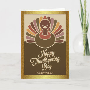 Thanksgiving Turkiet Hälsning Helgkort