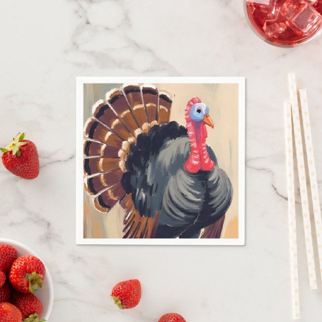 Thanksgiving Turkiet | Happy thanksgiving Party Pappersservett (Insitu)