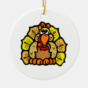 Thanksgiving Turkiet Julgransprydnad Keramik