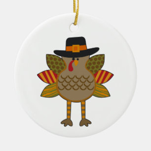 Thanksgiving Turkiet Julgransprydnad Keramik