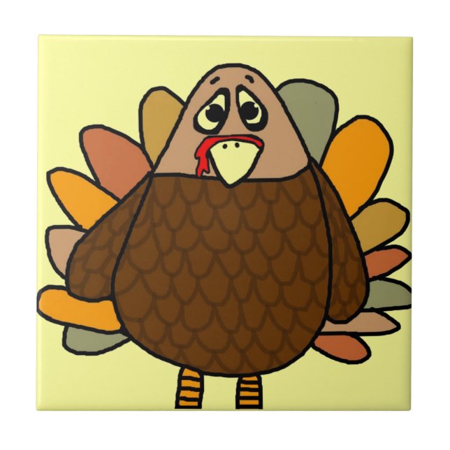 Thanksgiving Turkiet Kakelplatta (Framsidan)
