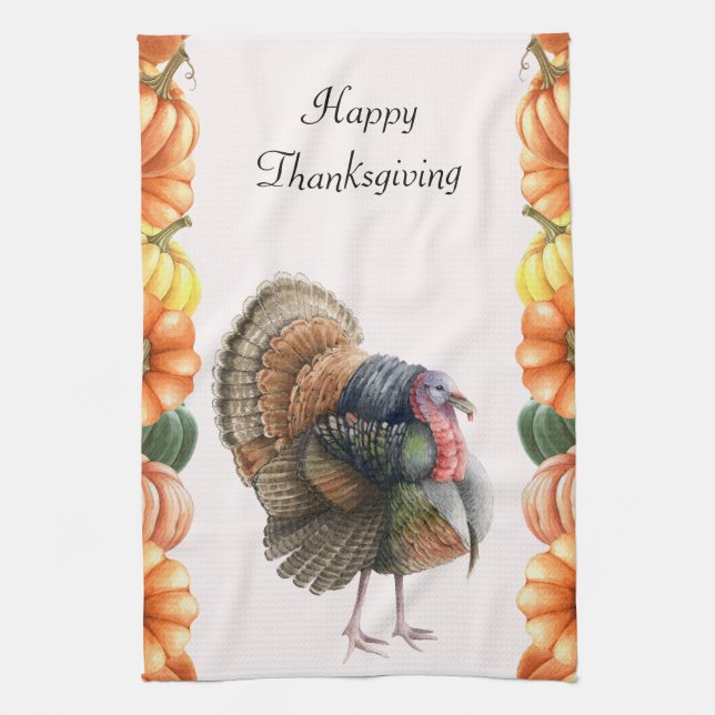 Thanksgiving Turkiet Kitchen Towel Kökshandduk (Vertikal)