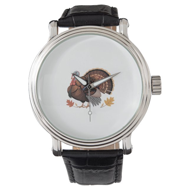 Thanksgiving Turkiet - Klass för höstklass Helgdag Armbandsur (Framsida)