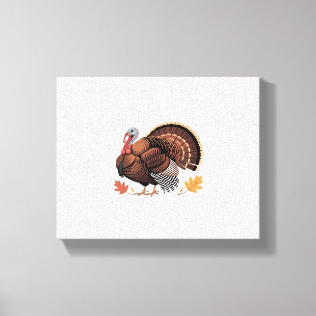 Thanksgiving Turkiet - Klass för höstklass Helgdag Canvastryck (Framsida)