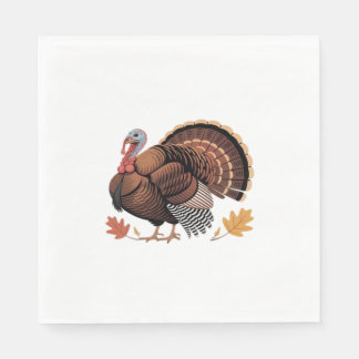 Thanksgiving Turkiet - Klass för höstklass Helgdag Pappersservett