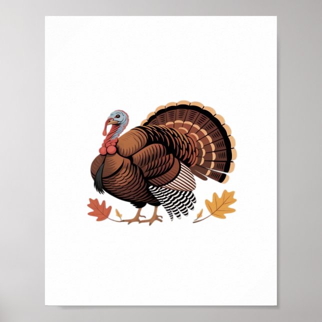 Thanksgiving Turkiet - Klass för höstklass Helgdag Poster (Framsidan)