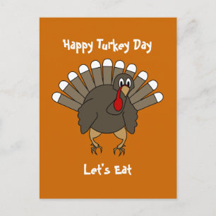 Thanksgiving Turkiet-kort Inbjudan Vykort