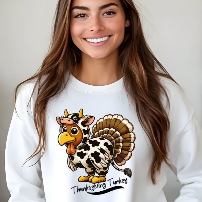 Thanksgiving Turkiet-Kow Säsong T Shirt (Skapare uppladdad)