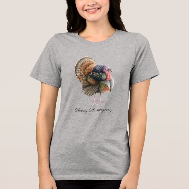 Thanksgiving Turkiet Kvinnors T-Shirt (Framsida)