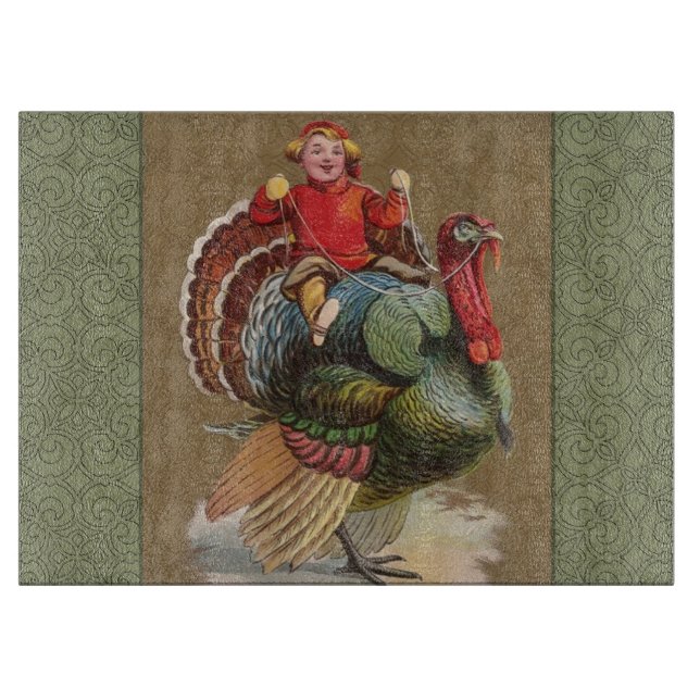 Thanksgiving Turkiet Lusnyj Vintage Hälsning (Framsidan)