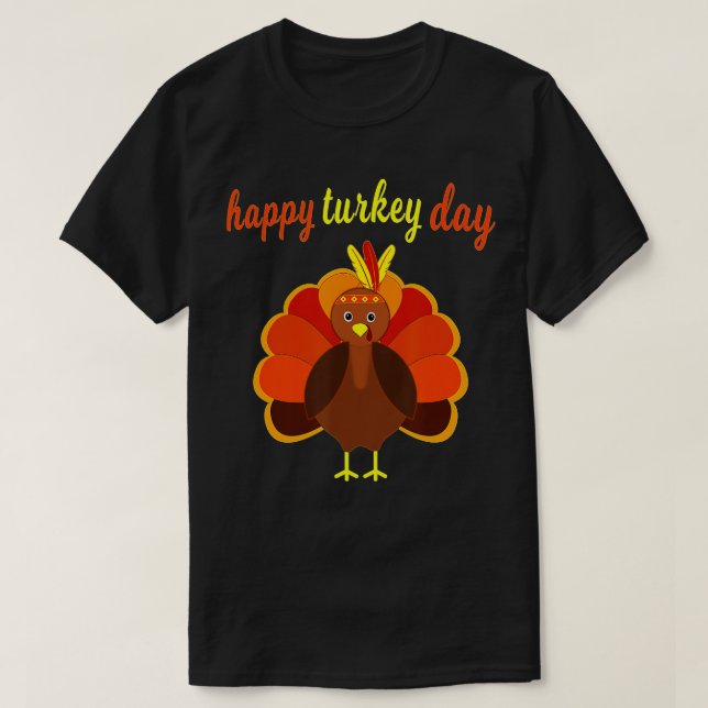 Thanksgiving Turkiet Lycklig Turkiet-dag, nuny Tha T Shirt (Design framsida)