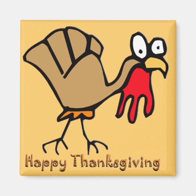 Thanksgiving Turkiet Magnet (Framsidan)