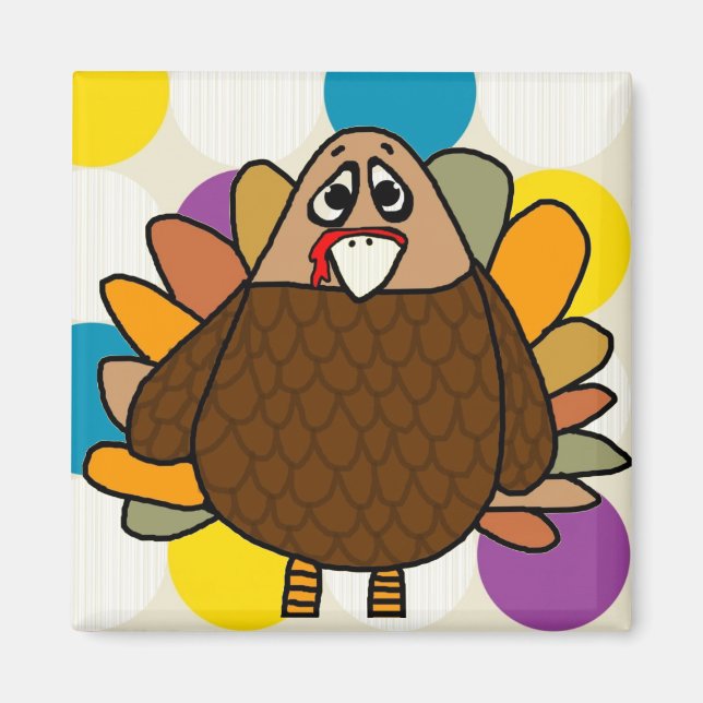 Thanksgiving Turkiet Magnet (Framsidan)