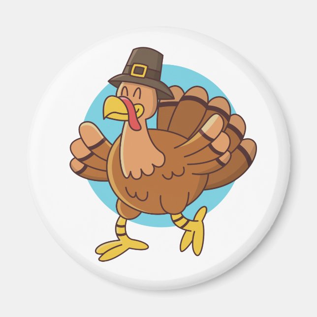 Thanksgiving Turkiet magnet (Framsidan)