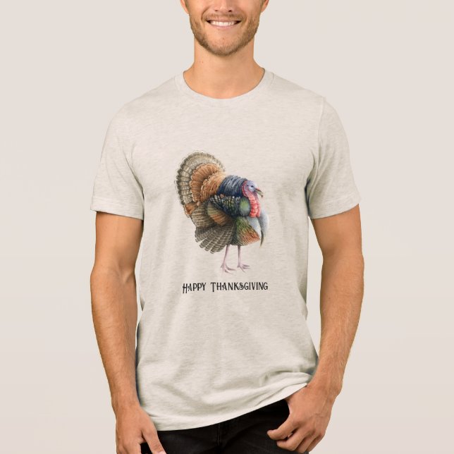 Thanksgiving Turkiet Manar-Shirt T Shirt (Framsida)