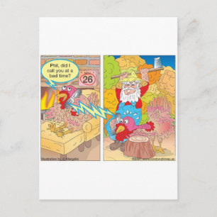 Thanksgiving Turkiet med Tecknad och teve Helg Vykort