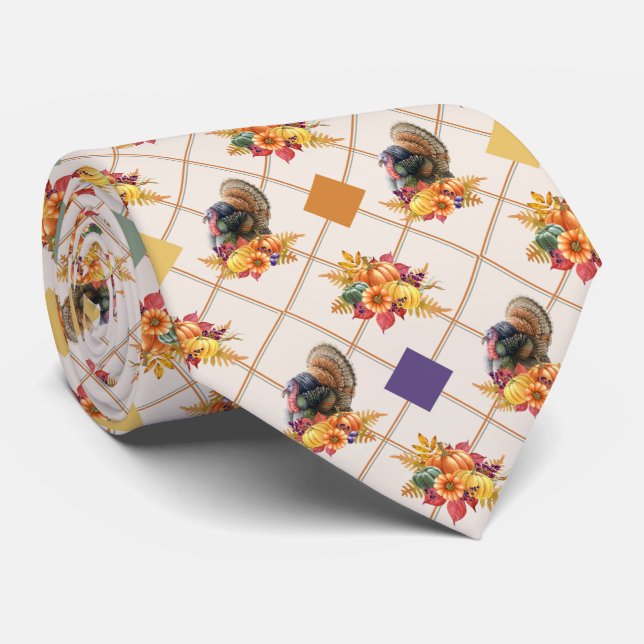 Thanksgiving Turkiet Neck Tie Slips (Rullad)