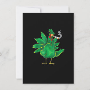Thanksgiving Turkiet Ogräs Tshirt Pot Smoker T för Inbjudningar