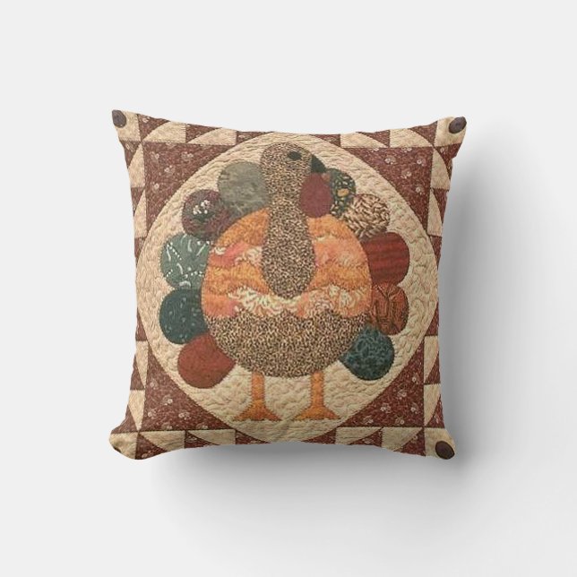 Thanksgiving Turkiet Pillow Kudde (Framsida)