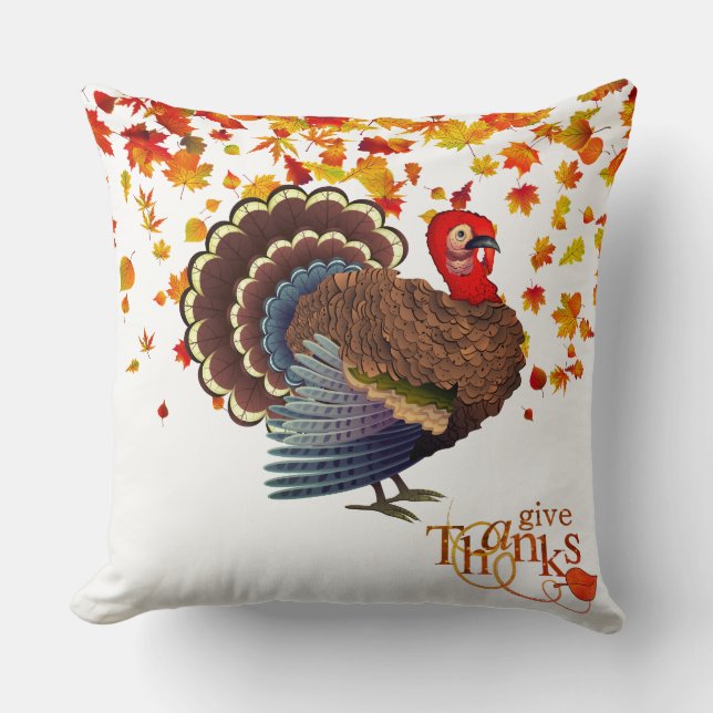 Thanksgiving Turkiet Pillow Kudde (Framsida)