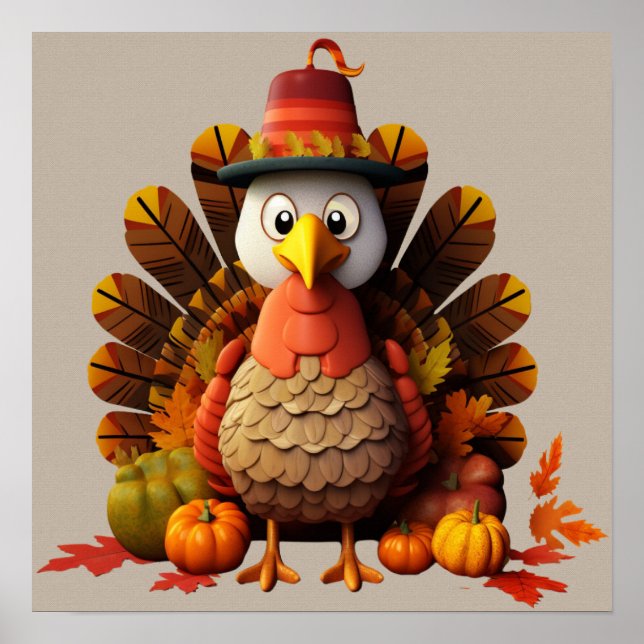 Thanksgiving Turkiet Poster (Framsidan)